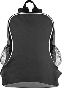 Backpack with side compartments, black