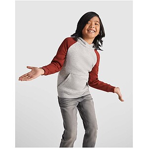 Badet kids two-tone hoodie, heather grey