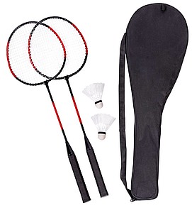 Badminton Set "Smash" black/red