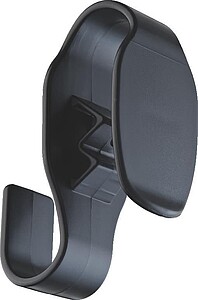 Bag holder for trolleys, black