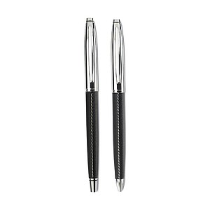 Ball pen and roller set, black