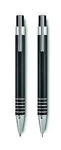 Ball pen set in metal box
