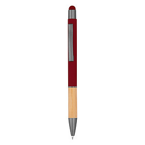 Ball pen with bamboo grip zone