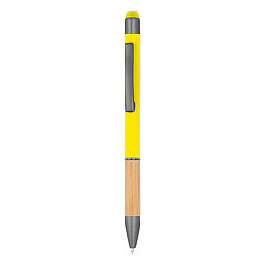 Ball pen with bamboo grip zone