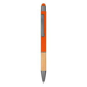 Ball pen with bamboo grip zone