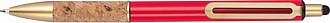 Ball pen with cork grip zone