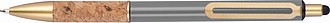 Ball pen with cork grip zone
