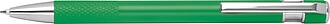 Ball pen with patterned grip zone, green