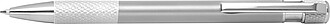 Ball pen with patterned grip zone, grey