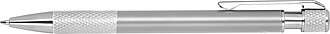 Ball pen with patterned grip zone, grey