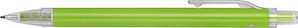 Ball pen with transparent clip, lIght green