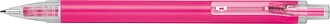 Ball pen with transparent clip, pink