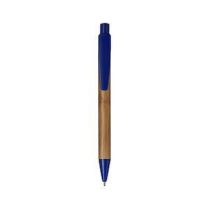 Ballpen with bamboo barrelBlue