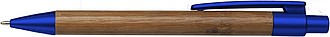 Ballpen with bamboo barrelBlue