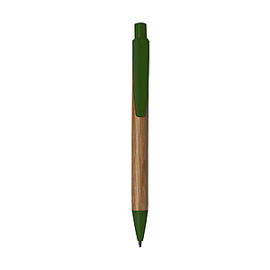 Ballpen with bamboo barrelGreen