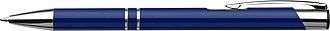 Ballpen with blue ink.Cobalt blue