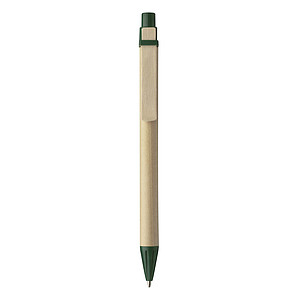 Ballpen with card barrelGreen