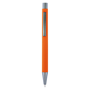 Ballpen with rubber finish