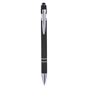 Ballpen with rubber finish