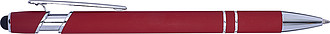 Ballpen with rubber finish