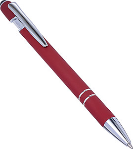 Ballpen with rubber finish