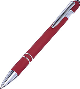 Ballpen with rubber finish