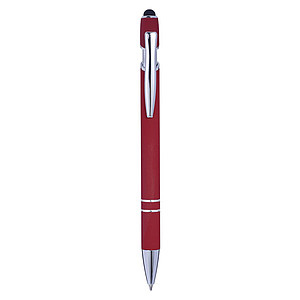 Ballpen with rubber finish