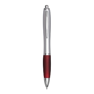 Ballpoint pen, silver|bordeaux