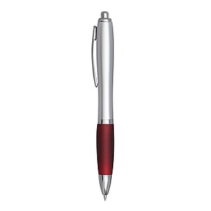 Ballpoint pen, silver|bordeaux