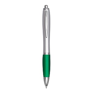 Ballpoint pen, silver|green