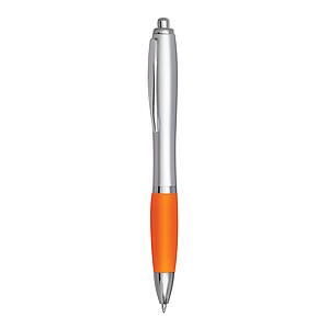 Ballpoint pen, silver|orange