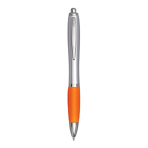 Ballpoint pen, silver|orange
