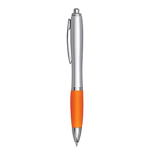 Ballpoint pen, silver|orange