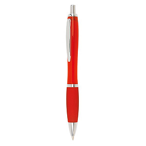 Ballpoint pen "Sway" with blue ink,colour red