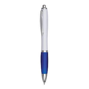 Ballpoint pen, white|blue