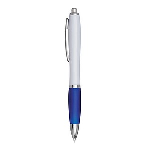Ballpoint pen, white|blue