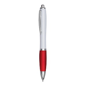 Ballpoint pen, white|red