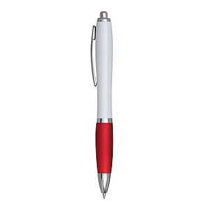 Ballpoint pen, white|red