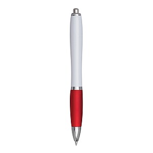 Ballpoint pen, white|red