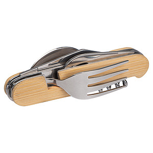 Bamboo camping cutlery