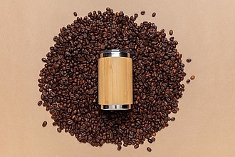 Bamboo coffee to go tumbler