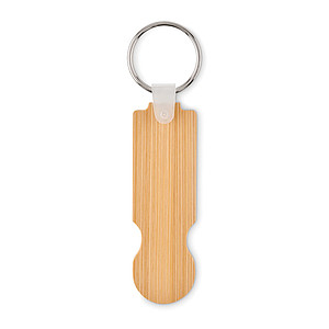 Bamboo euro token key ring MO6797-40