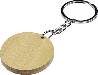 Bamboo keychain Gene, black
