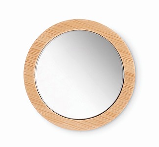 Bamboo make-up mirror