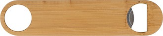 Bamboo-metal bottle opener