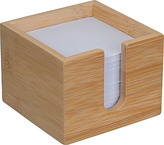 Bamboo note box, beige