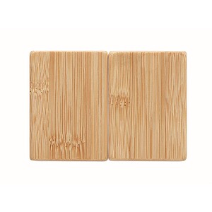 Bamboo salt & pepper set, wood