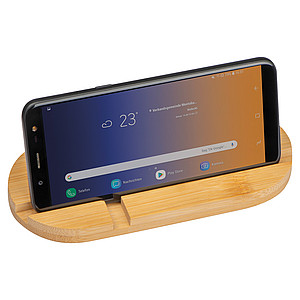 Bamboo tablet and smartphone holder