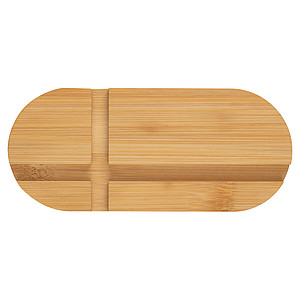 Bamboo tablet and smartphone holder