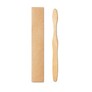Bamboo toothbrush in Kraft box